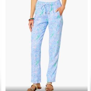 💕 Lilly Pulitzer Taron Linen Pant - size Medium 💕